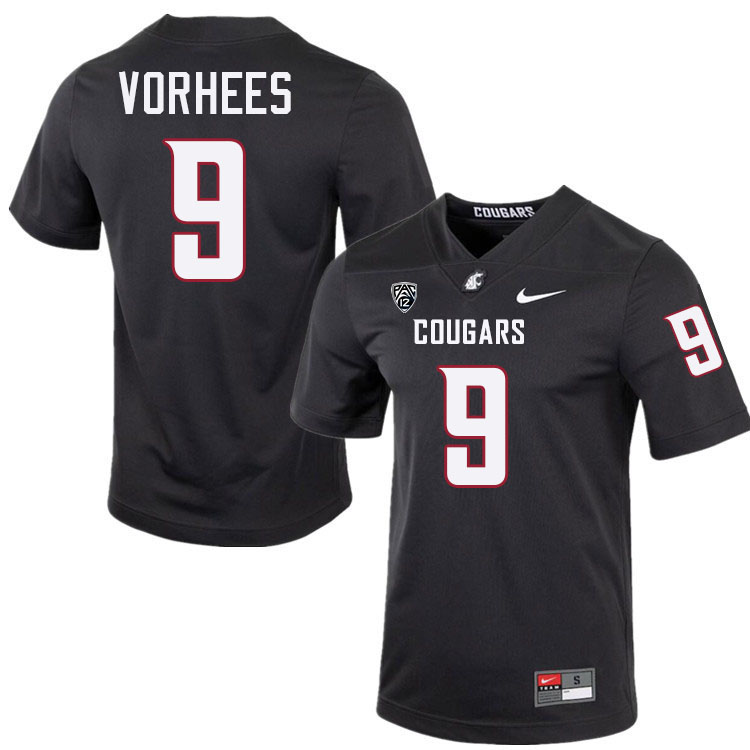 Kirby Vorhees WSU Cougars Jersey.Washington State Cougars #9 Kirby Vorhees Jersey Youth-Charcoal